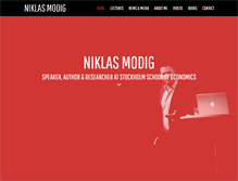 Tablet Screenshot of niklasmodig.com
